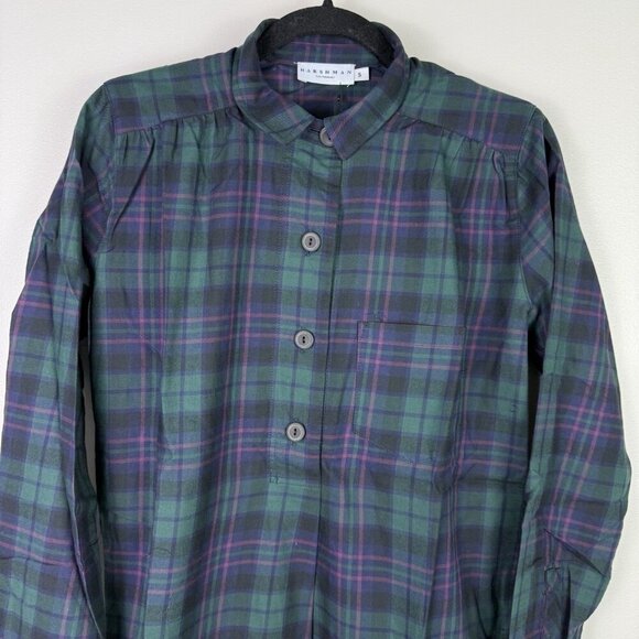 Harshman Women's Tilda Tunic Dress S Plaid Fall Tartan Cotton NWT Long Sleeve - Picture 5 of 9